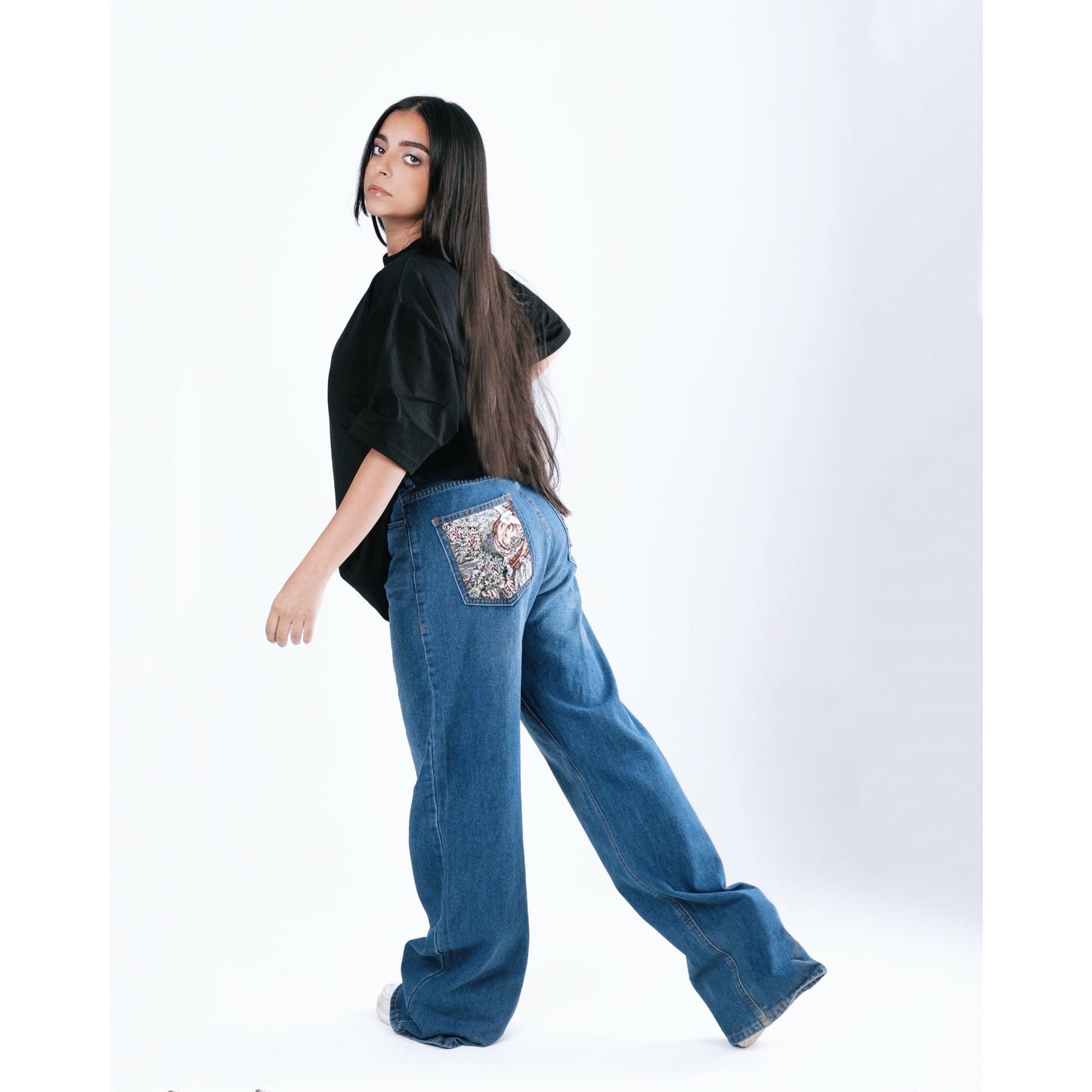 Wide leg jeans