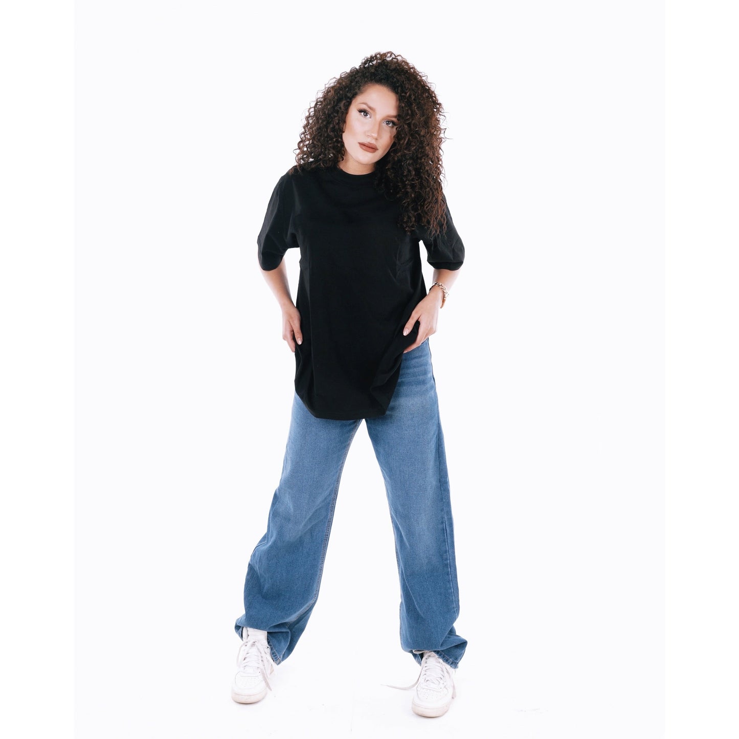 Wide leg jeans