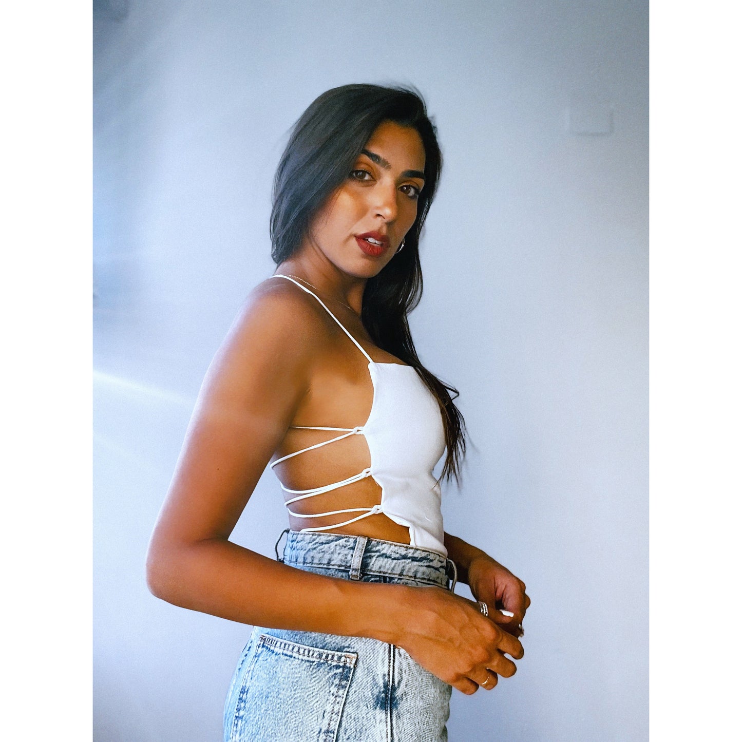 Backless top