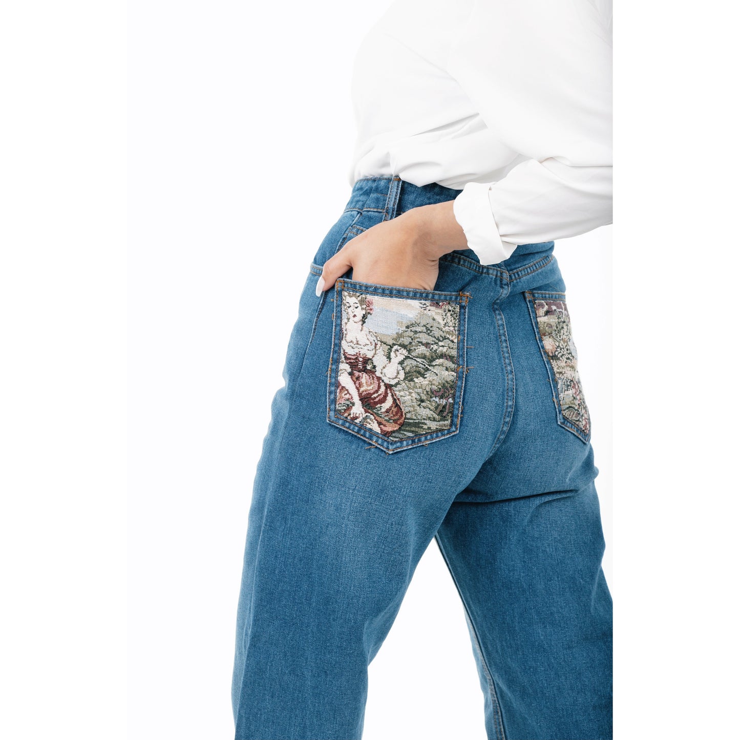 Wide leg jeans