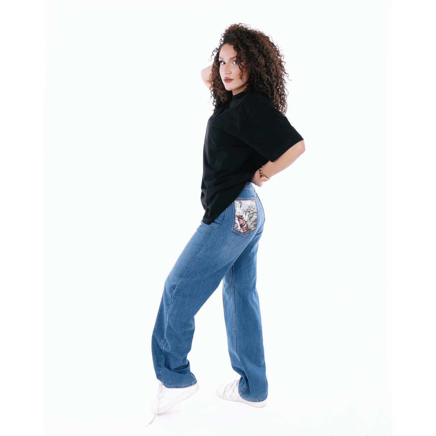 Wide leg jeans