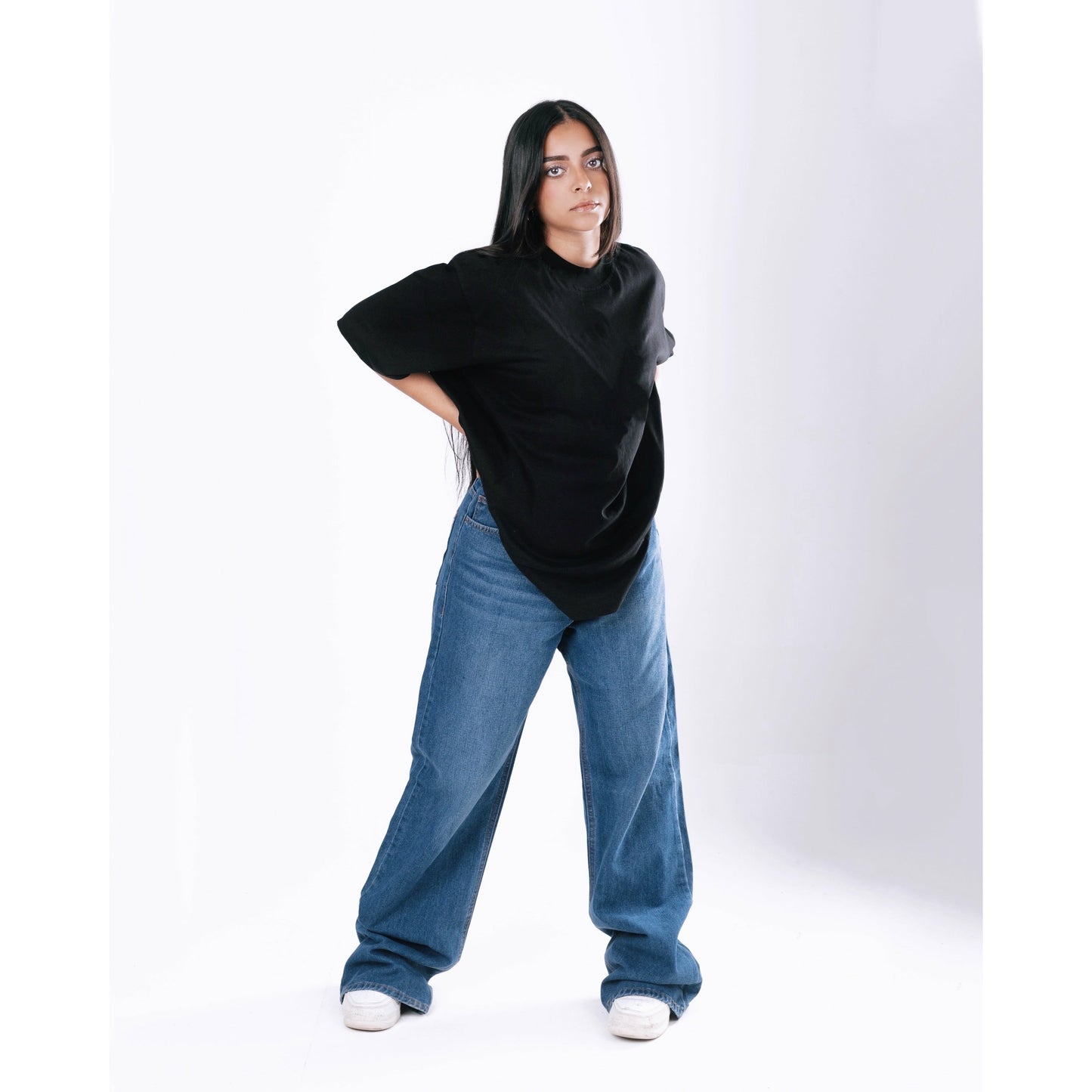 Wide leg jeans