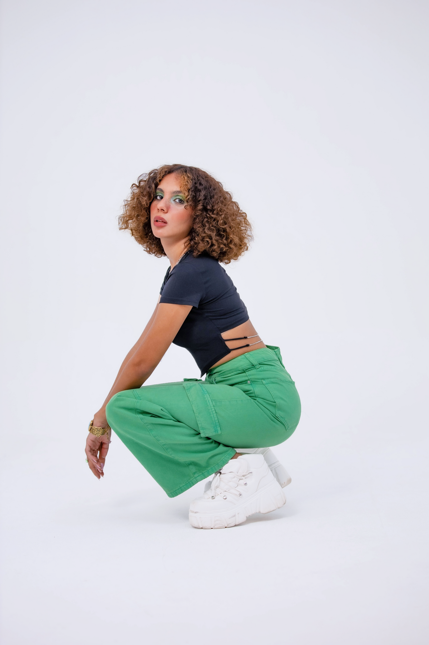 GREEN CARGO PANTS